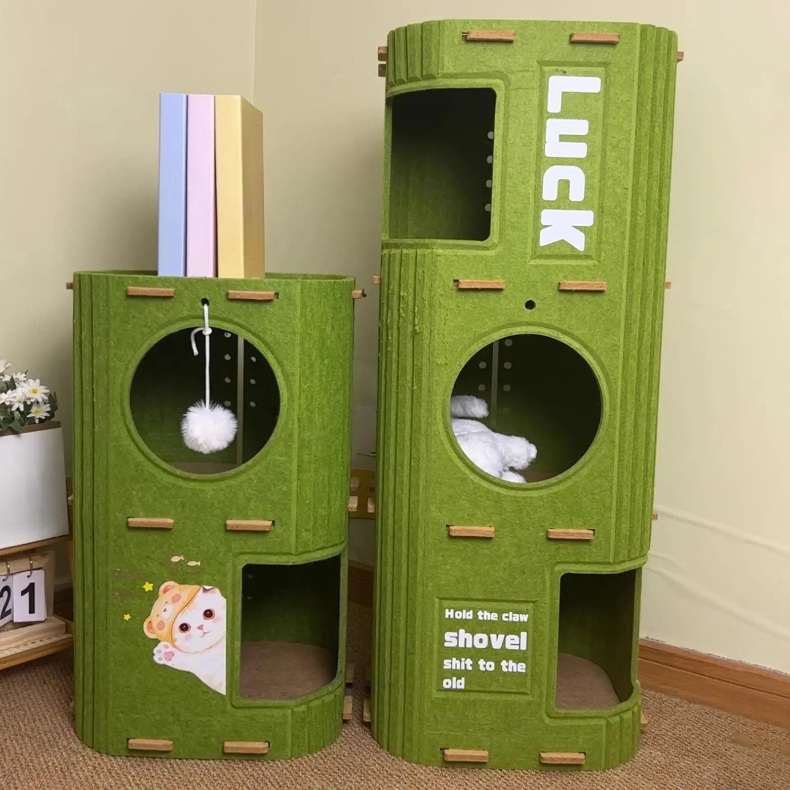 Cat climbing felt cat tree tower | PatLab