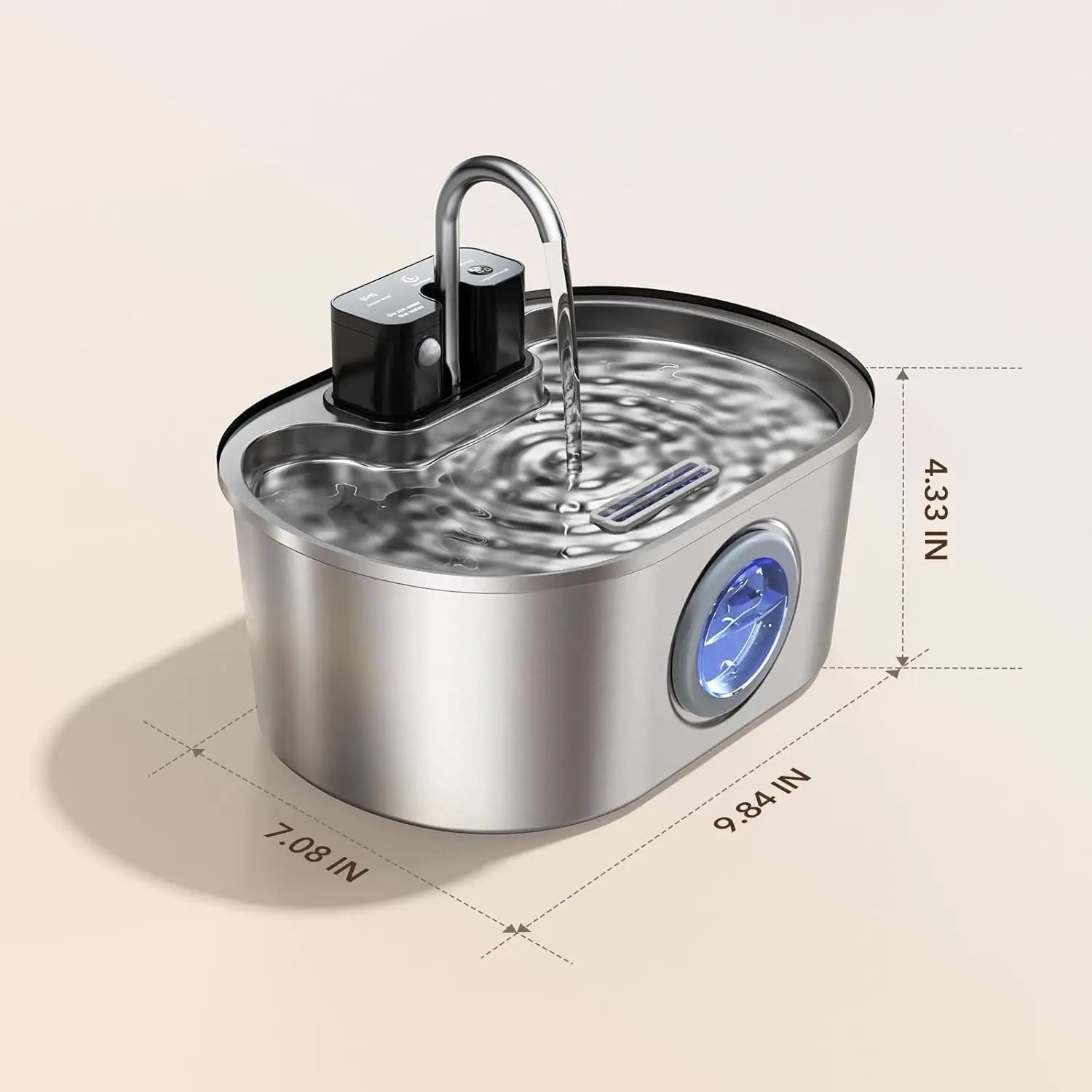 Stainless Steel Automatic Pet Water Fountain
