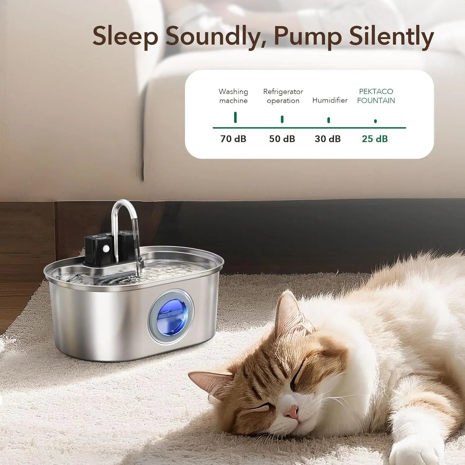 Stainless Steel Automatic Pet Water Fountain