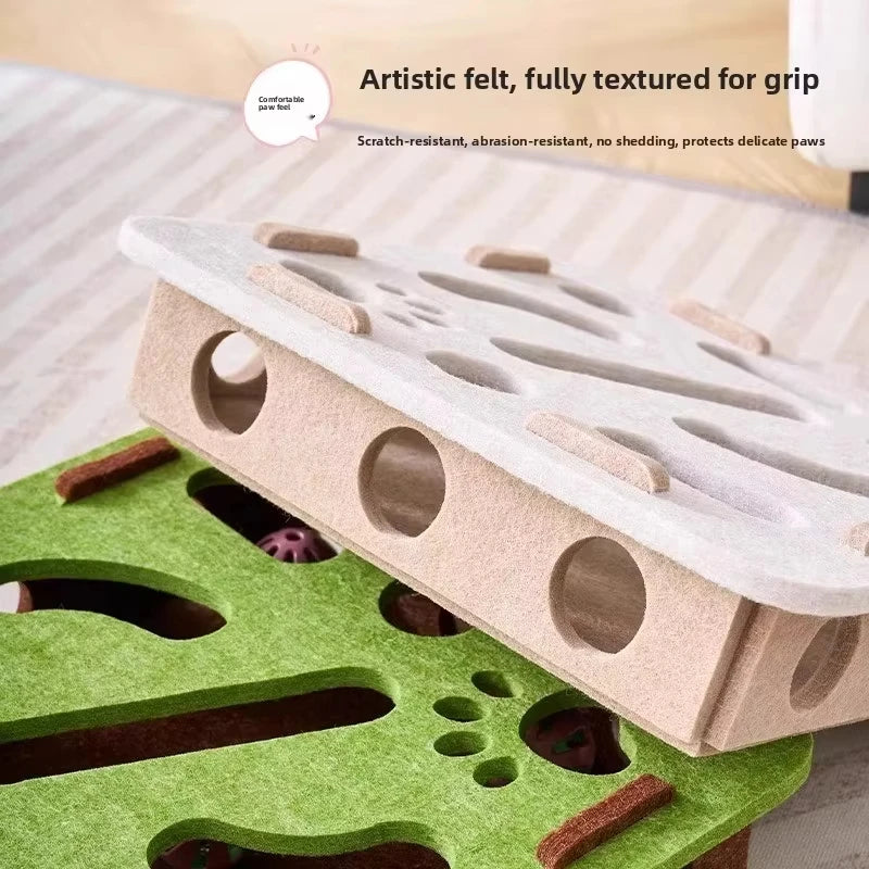 Felt puzzle toy hidden compartments | PatLab