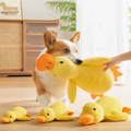 Huggable calming duck plush companion toy