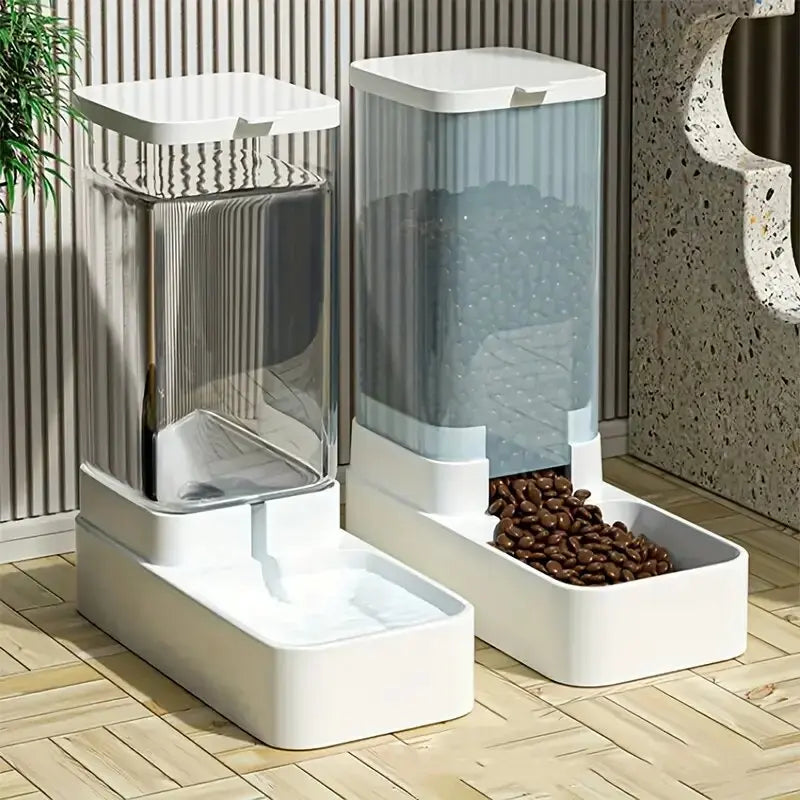 Automatic gravity pet feeder and water dispenser set | PatLab