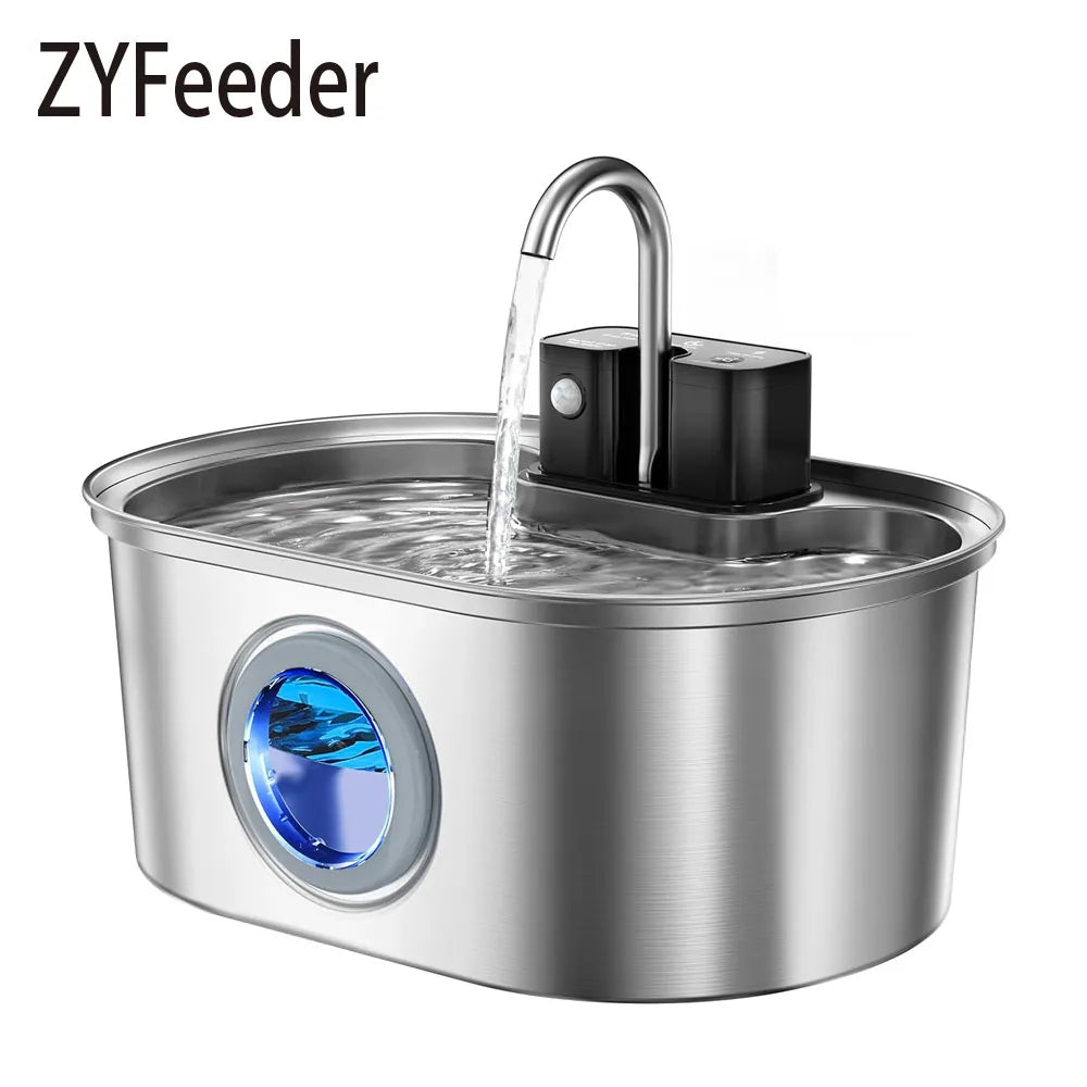 Stainless Steel Automatic Pet Water Fountain