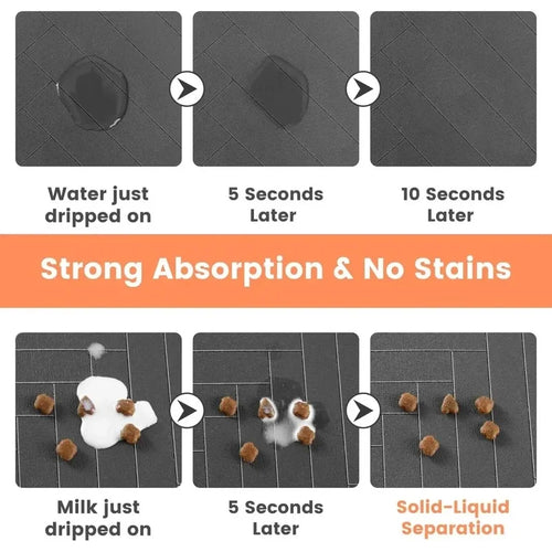 Absorbent Waterproof Pet Feeding Mat lifestyle