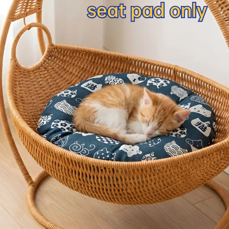 Round cooling cat and pet bed cushion | PatLab