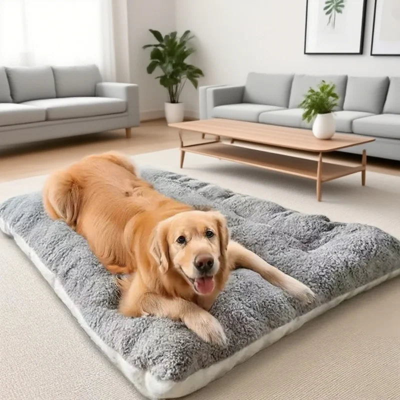 Extra large plush dog sofa bed